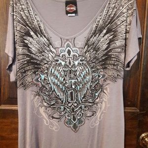❤Harley-Davison❤ BLING womens t-shirt.